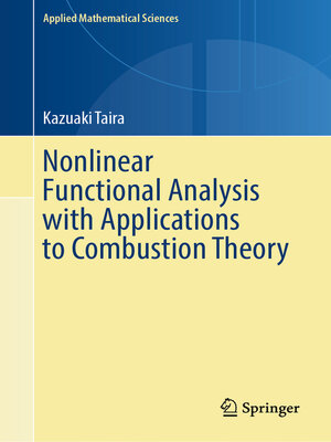 cover image of Nonlinear Functional Analysis with Applications to Combustion Theory